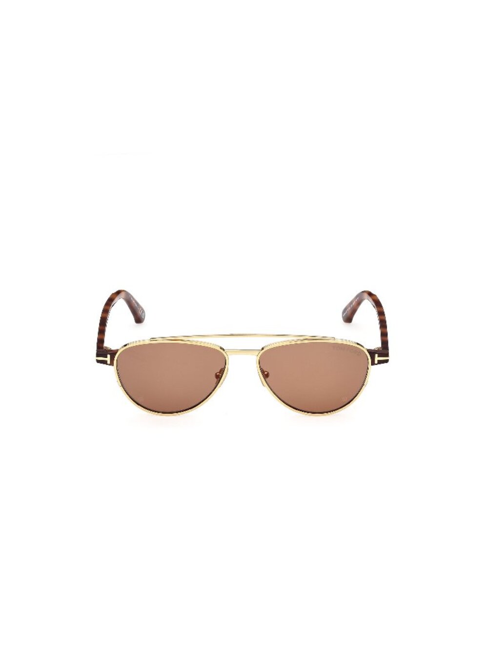 New Tom Ford Men's Sunglasses Gold Brown Lens Metal Frame FT1361 30E 55